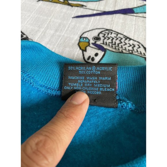 Vintage 1991 Lady MacGregor Sweat Shirt XXL 2X Blue Women’s Monsanto Fibers - Picture 6 of 11